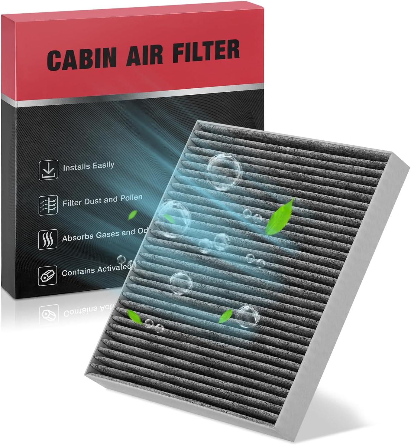 BDFHYK Cabin Air Filter with Activated Carbon Compatible with Dodge Durango 2011-2022, Compatible with Jeep Grand Cherokee 2011-2021, Grand Cherokee WK 2022, Replace# CF11183, 68079487AA