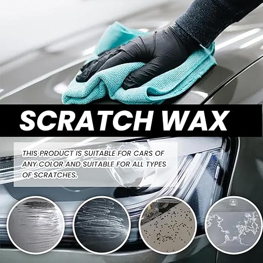 Car Scratch Remover Kit - Quick Scratch Repair Paste & Polish for Cars, Trucks & SUVs (120g) | Includes Applicator Sponge & Microfiber Cloths | Easy Paint Scratch Restoration