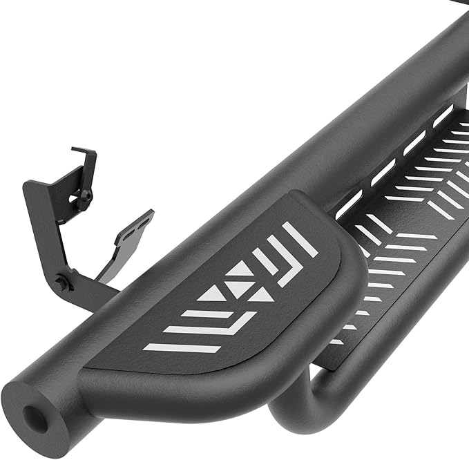 Three Raised Steps Quad Cab Running Boards Compatible with 2009-2018 Dodge Ram 1500 (Included 2019-2024 1500 Classic), 2010-2024 Ram 2500 3500 Double/Extended Cab Side Steps Rails Nerf Bar