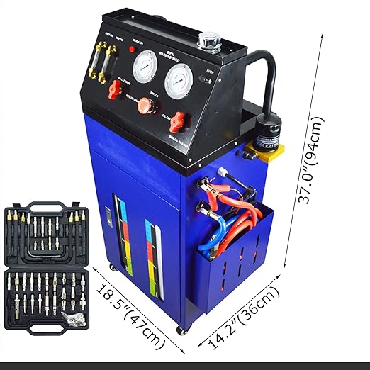 Auto Transmission Fluid Exchanger Fluid Flush Cleaning Machine Gearbox Cleaning Equipment Oil Replace Cleaner with Two 5.3Gal Tank 12V/DC