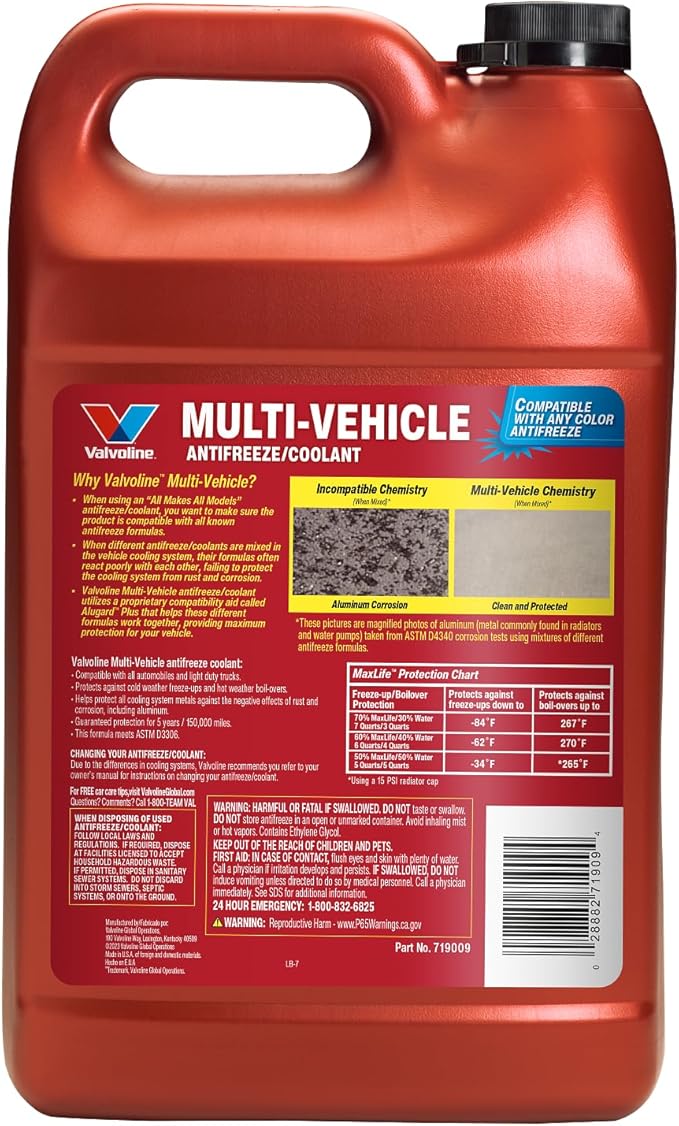 Valvoline Multi-Vehicle Concentrate Antifreeze Coolant 1 Gallon