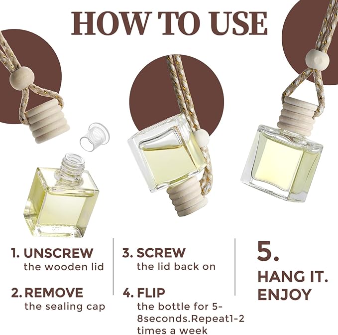 2- Pack Mystical Mingle Car Air Freshener Hanging Long Lasting Car Scent Essential Oil Diffuser Car Perfume Inspired Fragrances for Men and Women by VUTOLLOSA