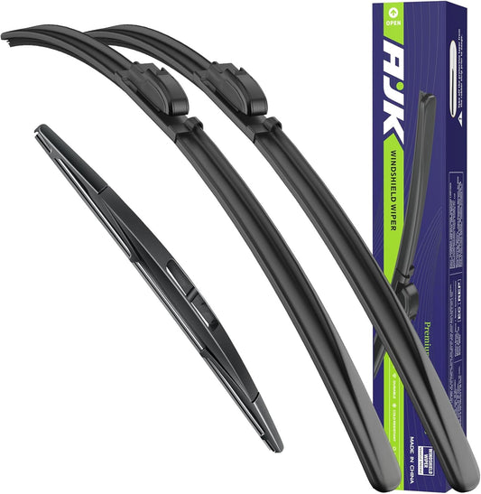 AJK Wiper Blades for Mazda CX-3 2016 2017 2018 2019 2020 2021, 2 Piece All Weather OEM Quality Automotive Replacement Windshield Wiper Blades for My Car
