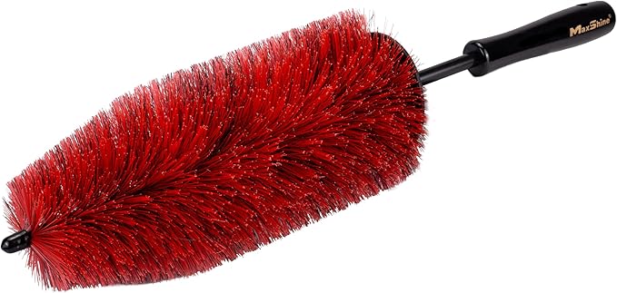 Maxshine Universal Wheel & Rim Brush Set, 2-Pack (10” & 6”) | Soft Non-Abrasive Bristles with Comfort Grip | Car Detailing Brushes for Safe Wheel & Tire Cleaning on Cars, Trucks, SUVs & Motorcycles