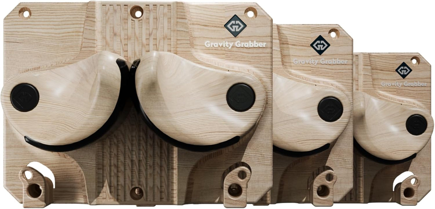 Ultimate Ski & Snowboard Wall Rack | Secure, Non-Slip Storage | Fits Any Ski/Board | Garage Organization | Ski Storage Rack | Snowboard Storage Rack | Winter Gear Organizer | 3 Pck