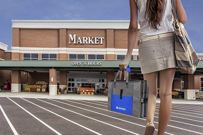 Car Trunk Organizer – Large Collapsible Storage Box with Adjustable Compartments – Heavy-Duty Cargo Organizer for SUV, Truck & Car – Non-Slip Waterproof Trunk Storage Bin for Groceries & Tools