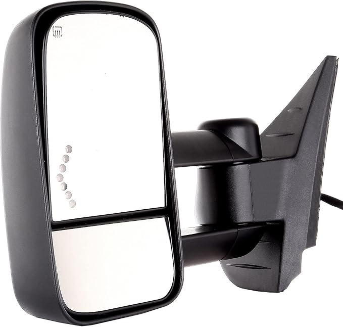 ECCPP Towing Mirrors Tow Mirrors With 2007-2014 For Chevy For GMC 1500/2500 HD/3500 HD(07 New Body Only) Power Adjusted Heated Turn Signal Light Black Housing Pickup