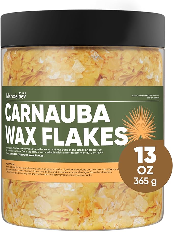 13 Oz Carnauba Wax Flakes Pure Carnauba Wax Bulk for Wood Polishing
