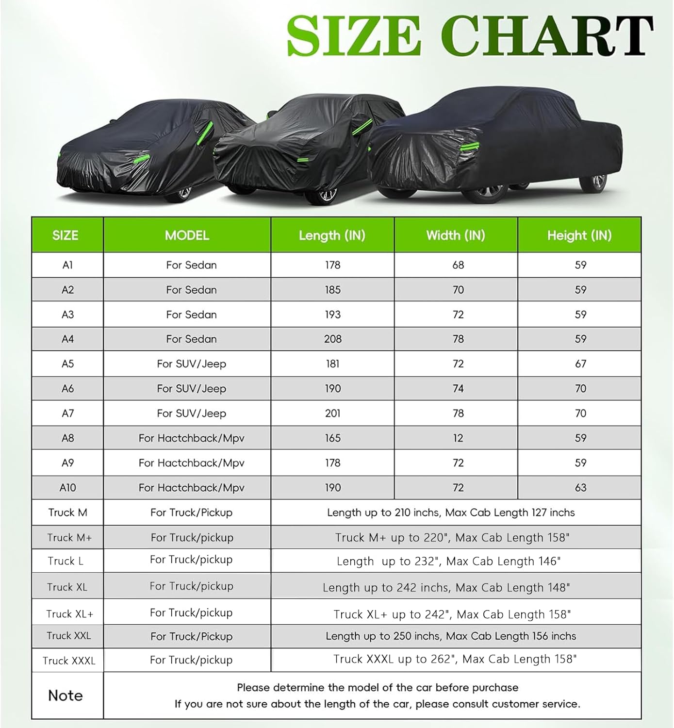 KouKou Car Cover Waterproof All Weather, 7 Layers Outdoor Car Cover for Automobile, Universal Fit Nissan Versa, Acura Integra/RSX,Toyota Corolla Celica, Subaru BRZ, ect.(Length up to 177 inch)