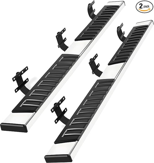 PZ 6" Running Boards for 2026 Dodge Ram 1500 New Body Style Crew Cab Chrome Stainless Steel Side Steps Rails Nerf Bars(Only for 2026 Ram 1500 New Body Style)