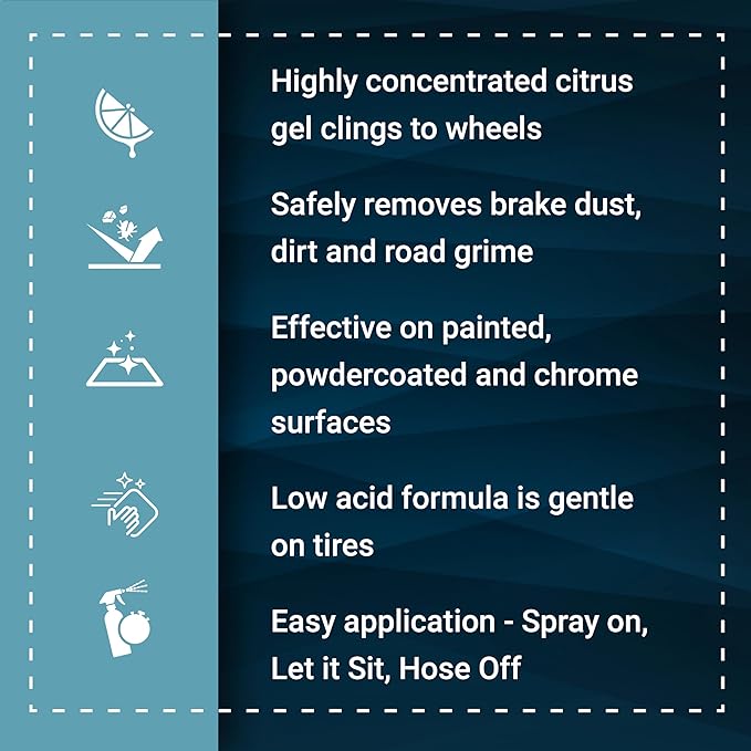 Bling Sauce Platinum Wheel Sauce, All Surface Citrus Gel Wheel Cleaner for Cars, Trucks, SUVs, 24oz.