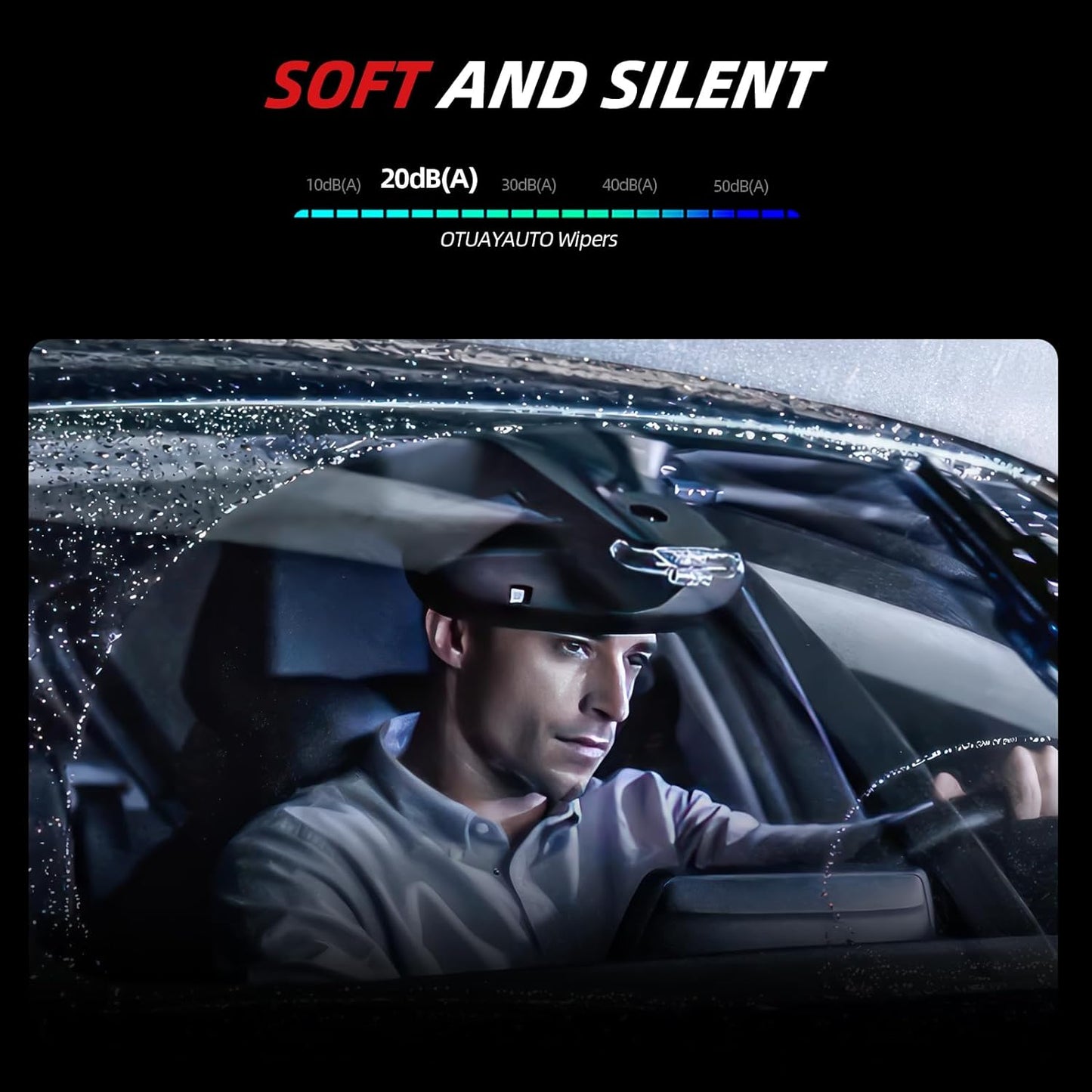 OTUAYAUTO Premium Windshield Wiper Blades - Replacement for Ford Escape 2013-2019 - Precision Fit, All-Weather Performance, Front and Rear Wiper Blades, Pinch Tab - 28"+28"+11" (Pack of 3)