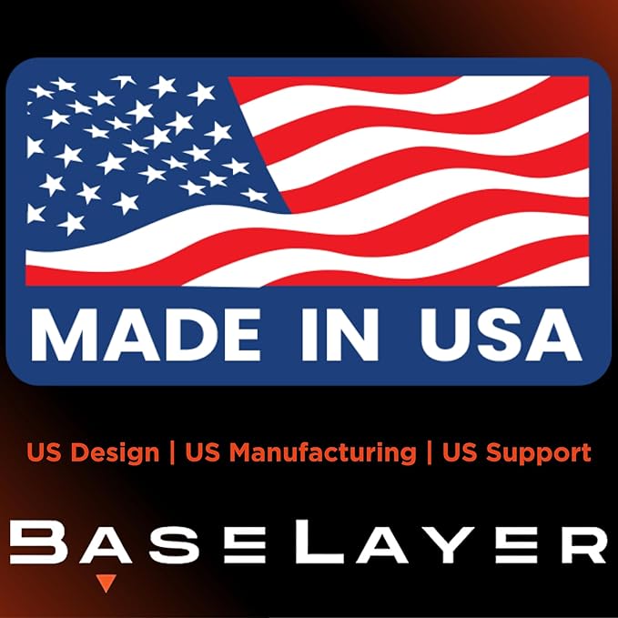 BaseLayer Elite Floor Mats for Ford F250/350 Super Duty Crew Cab with Rear Fold-Flat Storage (2017-2022) - Made in USA – Precision Fit Heavy Duty All-Weather Mats – Front & Rear (Red Logo)