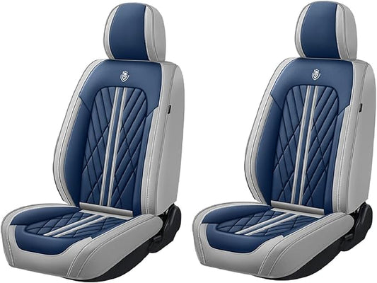 Universal Fit Waterproof Breathable Nappa Leather Automotive Vehicle Car Seat Covers Set Cushion Protector for Sedan SUV