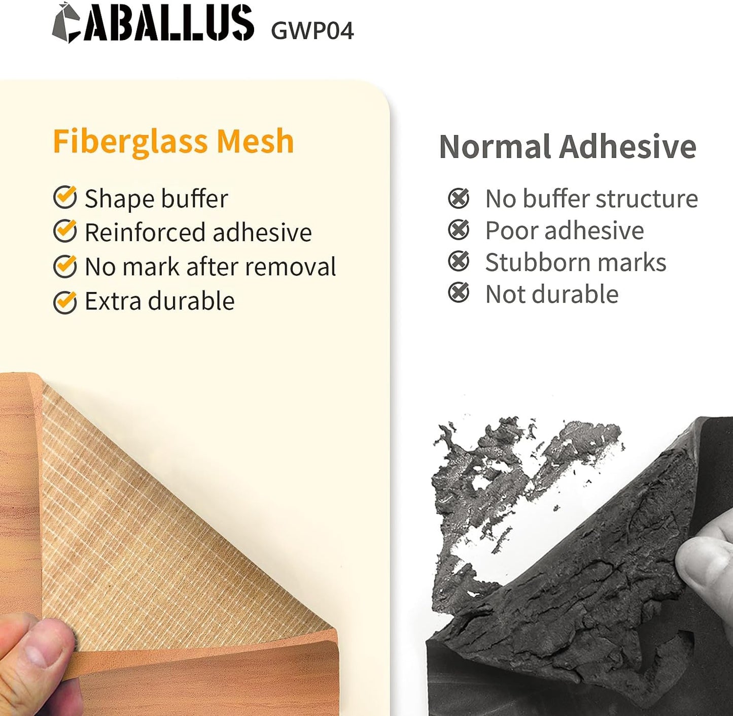 GWP04 Wood Grain Garage Wall Protector Car Door Protectors, Garage Accessories, Parking Stopper for Garage, Tool-Free, Designed in Germany (6-Pack)