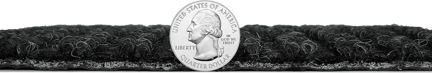 KOECKRITZ Heavy Duty Durable All Weather Indoor/Outdoor Non Slip Entrance Mat Rugs and Runners for Office Business Building Home Garage Front Door (6' x 19', Charcoal)