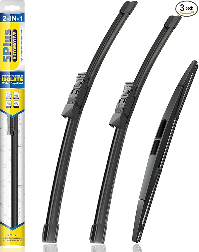 5 PLUS® Silicone Windshield Wiper Blades Replacement for 2023 2022 2021 2020 2019 SUBARU Ascent Wiper Blades(Set of 3),Automotive Replacement Windshield Wiper Blades With Water Repellency-26"/20"/14"