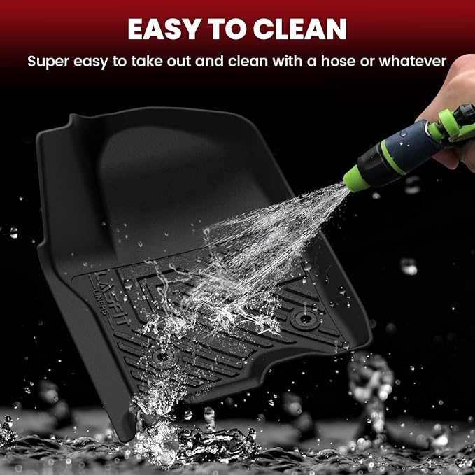 LASFIT Floor Mats 2021-2026 & Only 8 Seats (Not for 7/9 Seats) for Chevrolet Chevy Suburban/GMC Yukon XL (Only Yukon XL, Not Fit Yukon)/Cadillac Escalade ESV (Only Escalade ESV, Not Fit Escalade)