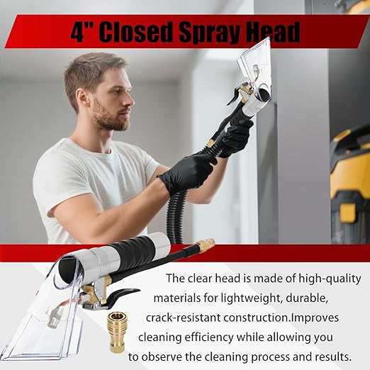 Upgrade Your Cleaning Toolkit with This Carpet Extractor Wand Featuring a 1/4" Quick Disconnect Coupler Valve—Compatible with Shop Vac, Mytee, and Most Upholstery Vacuum Extractors