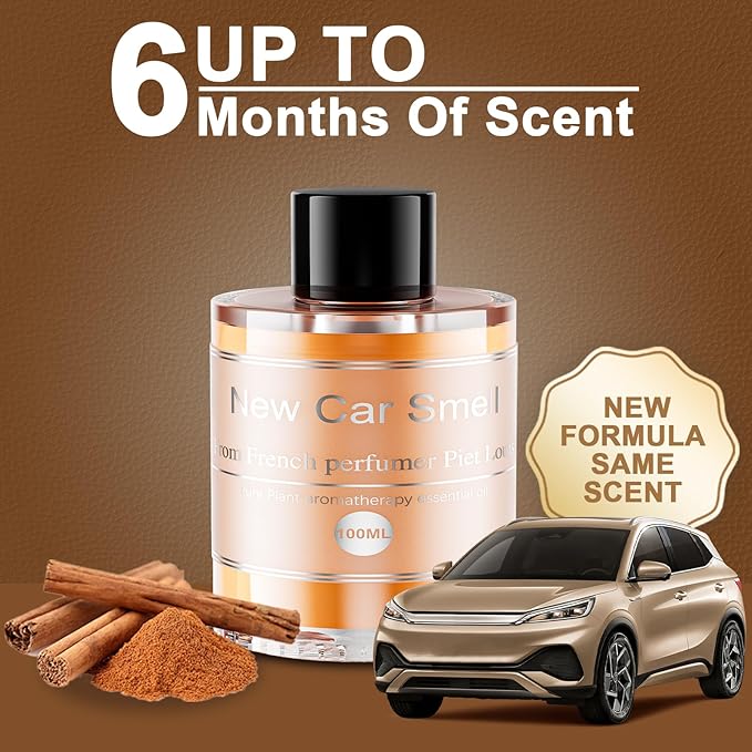 Amor Lyris Car Air Freshener Refill 3.5OZ/100ml Bottle, CO01/Dedicated Perfume Long Lasting Air Fresheners 6 Months, Car Diffuser Essential Oil Made of Natural Plant Extracts, New Car Smell