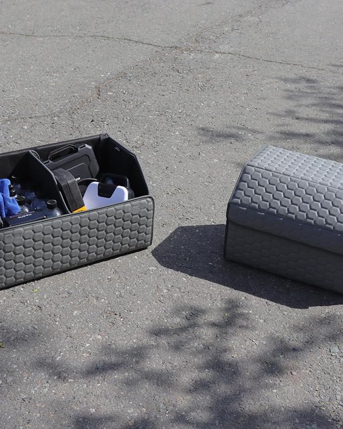 Owleys Car Tote Bundle - For Jeep Trunk Organizer Set - Gray Interior Accessories (Gray 21.6" + 17.7")