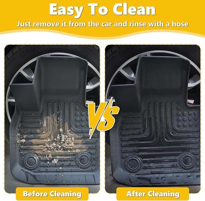 Floor Mats & Cargo Liner for Chevrolet Chevy Blazer 2019-2024 2025 (Not for EV Models) All Weather Automotive TPE Set Anti-Slip Waterproof Floor Liners Accessories (Car Mats+Trunk Mat) Black