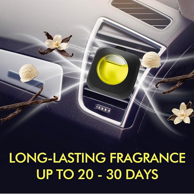 Car Air Fresheners, Vanilla, 6-Pack, 4ml Each, Odor Eliminator