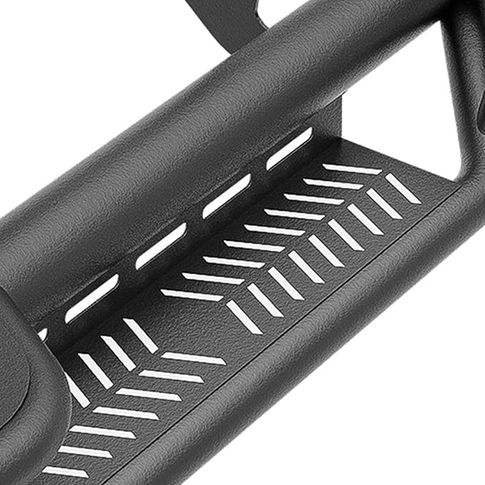 Three Raised Steps Running Boards Compatible with 2019-2025 Chevy Silverado & GMC Sierra 1500, 2020-2025 Chevrolet Silverado/Sierra 2500 3500 HD Crew Cab Side Step (Excl 2019 1500 LD/Limited)