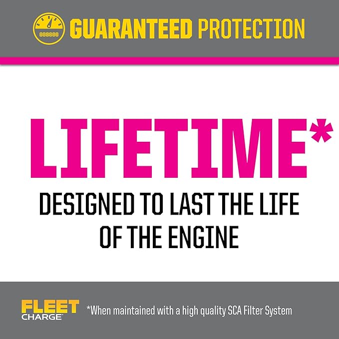 PEAK Fleet Charge SCA Precharged 50/50 Prediluted Antifreeze and Coolant for All Heavy Duty Engine Cooling Systems, 1 Gal.