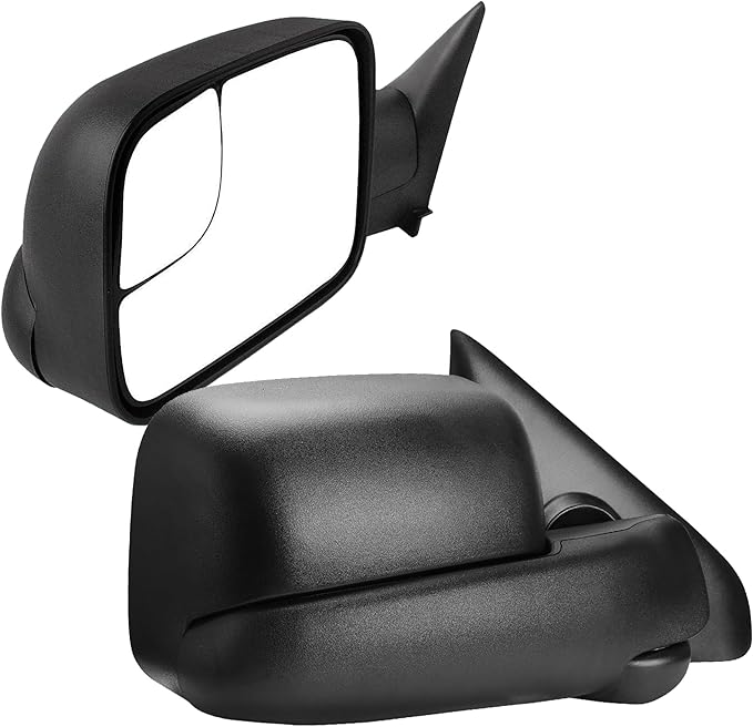 DWVO Side Towing Mirrors Compatible with 1994 1995 1996 1997 1998 1999 2000 2001 Dodge Ram 1500, 94-02 Dodge Ram 2500 3500, Door Mirrors with Manual Folding Flip Up, Pair Set