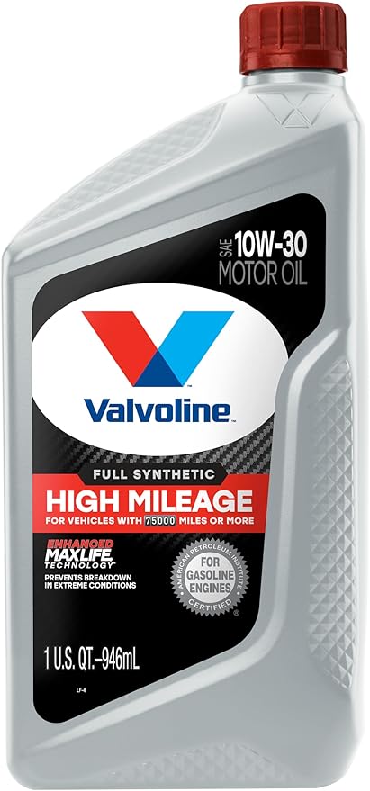 Valvoline Full Synthetic High Mileage with MaxLife Technology 10W-30 Motor Oil 1 QT
