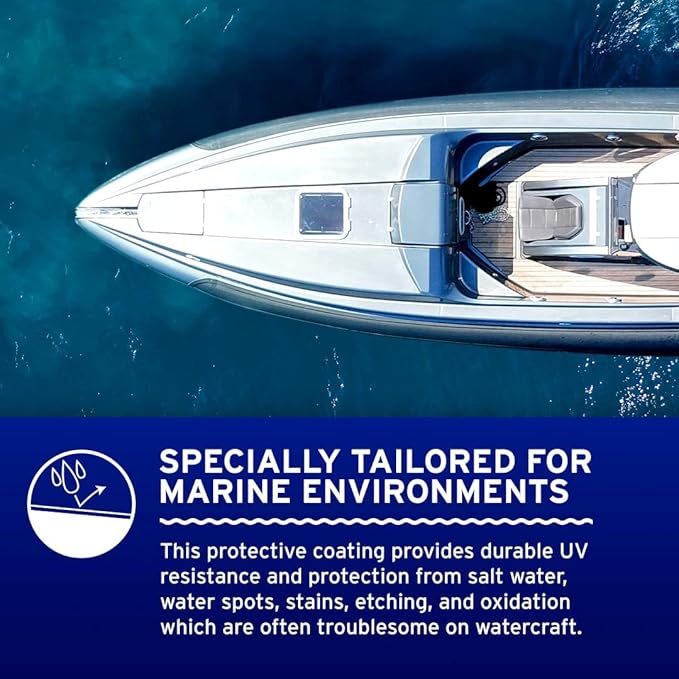 Ethos Boats & Coats (100ml) - Ceramic Coating for Boats Protective Graphene Coating For Boats, Yachts, Powerboats and Jet Skis Ultimate Ceramic Protection UV Protection, Dirt and Dust Repellence