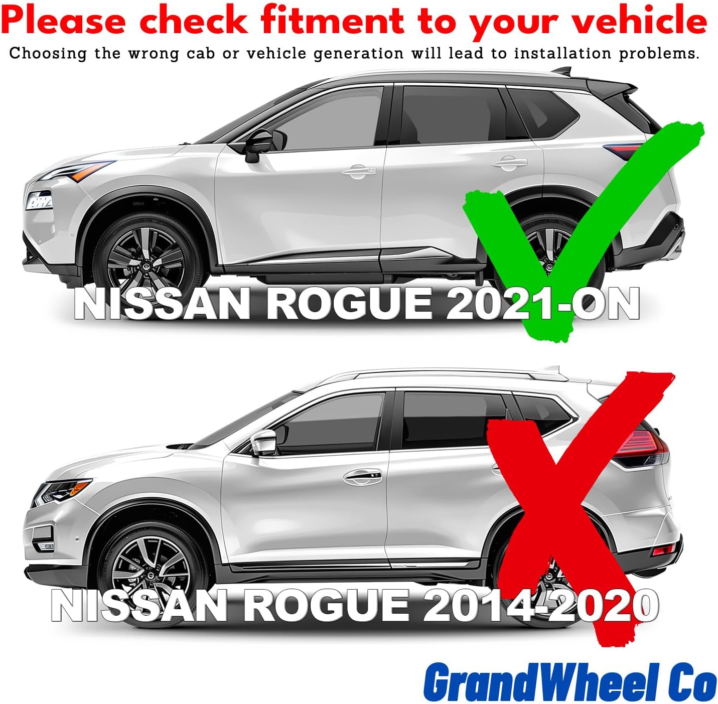 Window Deflectors Smoke Tinted In-Channel Side Window Vent Visor Deflectors Rain Guards Compatible with Rogue 2021-2025 - 4pcs. GW0604