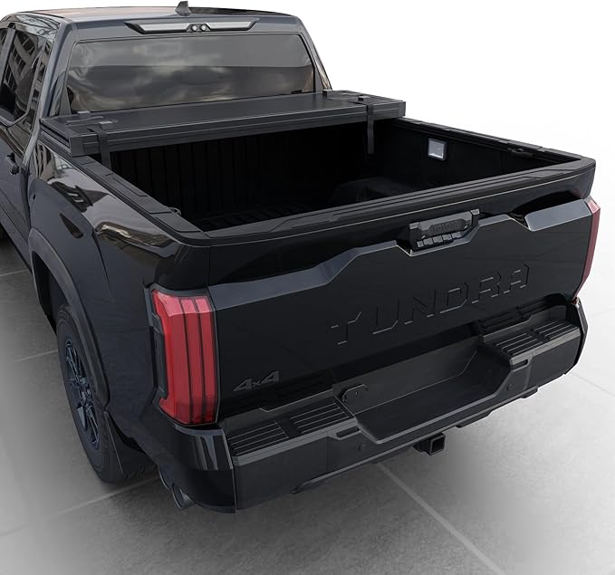 Hard Tri-Fold Truck Bed Tonneau Cover Compatible with 2022-2026 Toyota Tundra 5.6ft Bed w/OE Rail System (66.7")