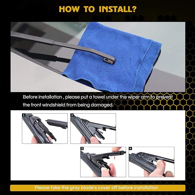 Replacement for 2006-2015 Audi Q7 - MIKKUPPA 26"+26" Windshield Wipers - All Season Wiper Blades, Pack of 2