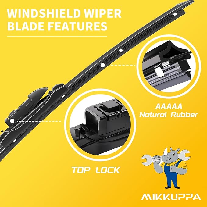 MIKKUPPA 26" + 16" Windshield Wipers Blades Replacement for 2017-2021 Subaru Impreza Crosstrek, Top Lock All Season Wiper Blades(Pack of 2)