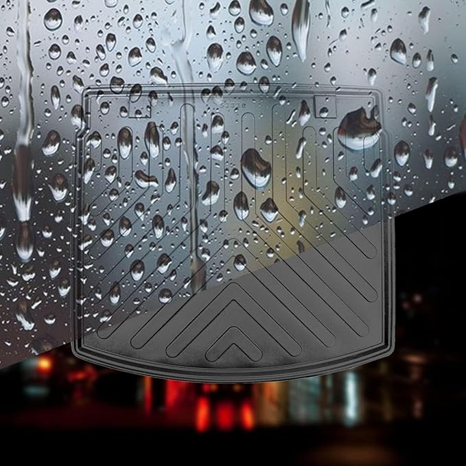 Hyundai Tucson 2022-2026 Cargo Liner 3D Custom Fit Heavy Duty All Weather Rubber Car Trunk Liners Waterproof Odorless Non-Slip Soft TPE Cargo Mats (Black) by RizLiner