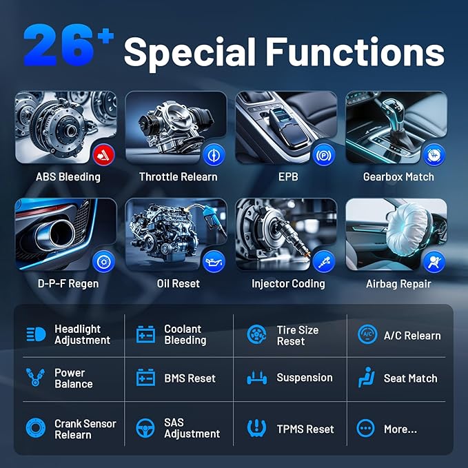 OBD2 Scanner Diagnostic Tool XTOOL Anyscan A30M V2.0, 2025 Wireless Bidirectional Scan Tool with Free Updates, 26 Resets, All System for Android & iPhone, Crank Sensor Relearn, EPB, Throttle Relearn