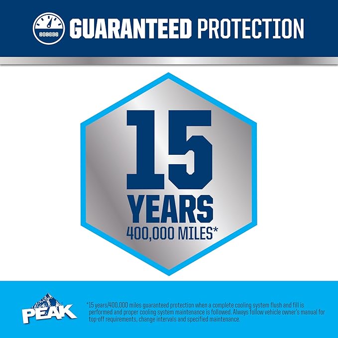 PEAK OET Extended Life Blue Concentrate Antifreeze/Coolant for Asian Vehicles, 1 Gal.