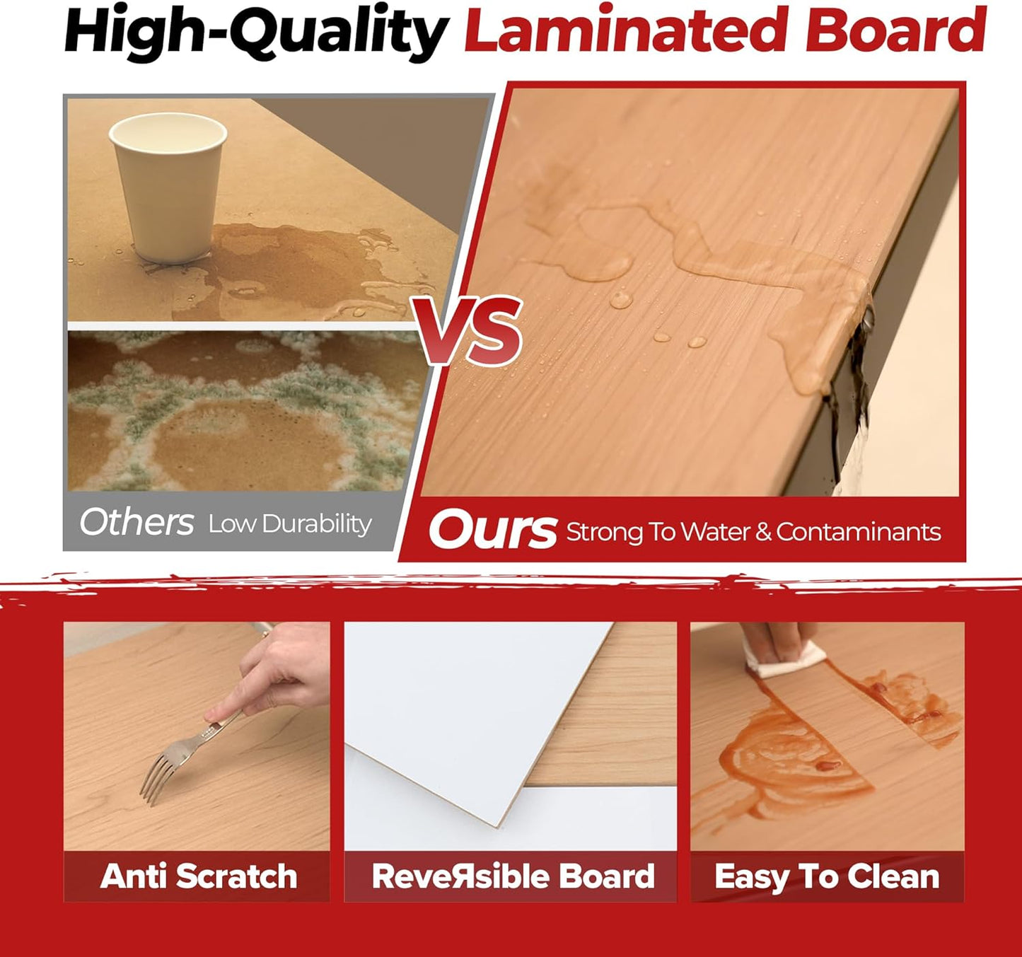 HOMEDANT 5 Tier Laminated Boltless Heavy Duty Garage Storage Adjustable Wide Size Metal Shelving Unit Utility Rack Shelves Organization Shelf Shed Warehouse 47.7" W x 18.2" D x 71.3" H 10Pack