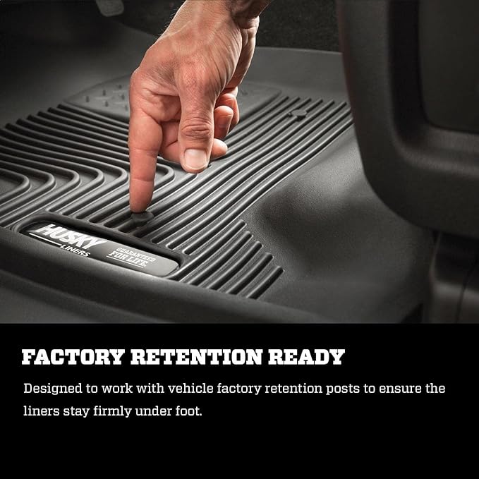 Husky Liners X-act Contour Floor Mats | Fits 2018-2025 Honda Odyssey | 2nd Row, 1-pc Black - 52981