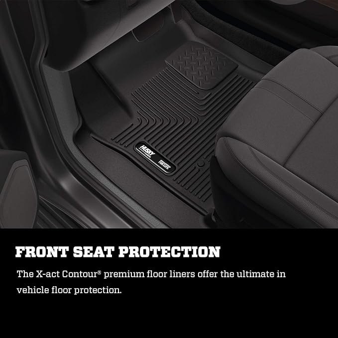 Husky Liners X-act Contour Floor Mats | Fits 2018-2025 Honda Odyssey | 2nd Row, 1-pc Black - 52981