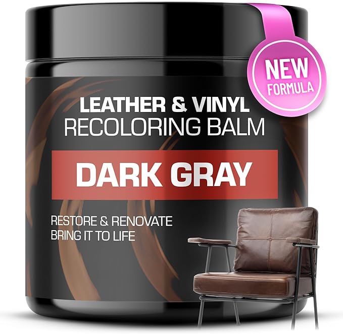 Leather Recoloring Balm, Color Restorer, Scratch Remover, Couch Paint and Repair, Leather Balm for Couches