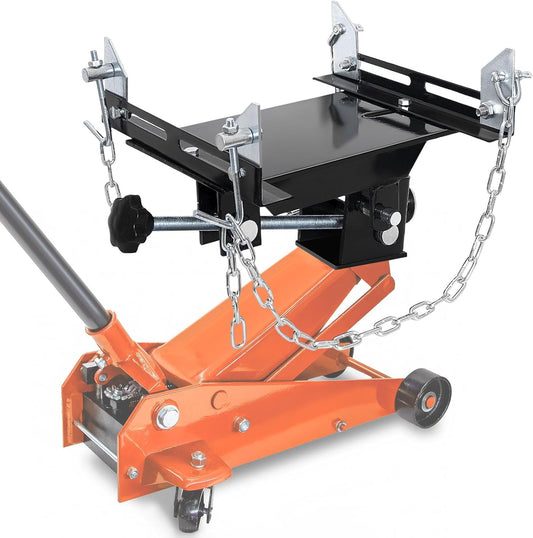 Transmission Jack Adapter for Cars, Trucks, and Other Vehicles, 1/2 Ton Universal Transmission Jack Adapter,1100 lbs/0.5 T Loading Gearbox Removal Adaptor for Hydraulic Floor Jack Conversion Garage Au