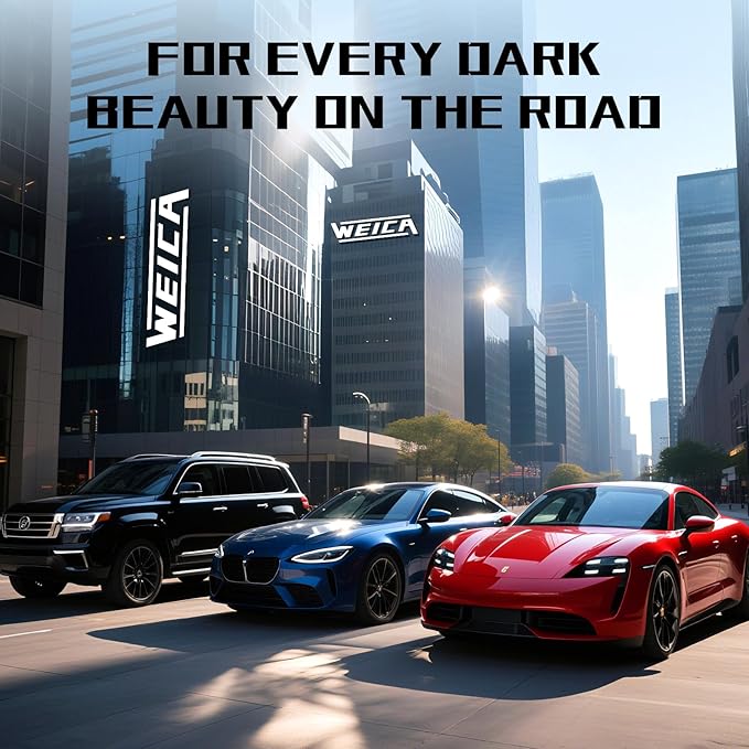 Black Car Wax Paste with Carnauba - Cera para Autos, Swirl Mark Minimizer & Gloss Enhancer for Dark Vehicles, Safe on Clear Coat, 180g Kit w/Applicator Sponge & Microfiber Towel