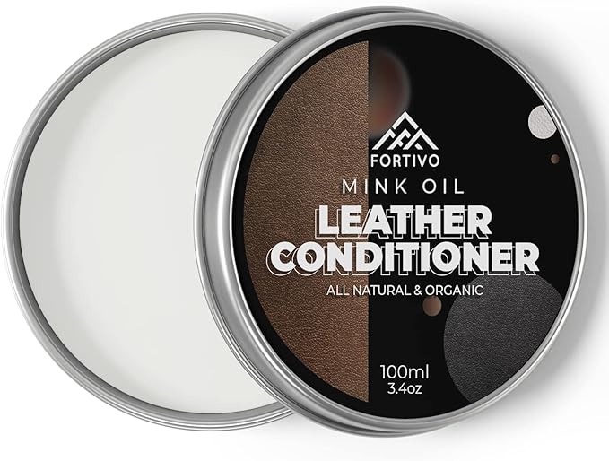 Leather Mink Oil, Color Restorer, Scratch Remover, Couch Paint and Leather Repair Kit for Couches