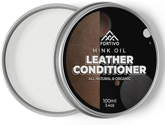 Leather Mink Oil, Color Restorer, Scratch Remover, Couch Paint and Leather Repair Kit for Couches