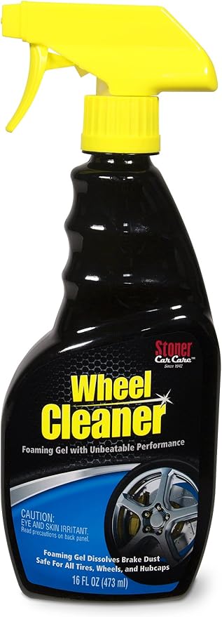 Stoner Car Care 92207 Wheel Cleaner Spray Foaming Gel with Unbeatable Performance, Dissolves Brake Dust, Safe for All Tires, Wheels, and Hubcaps, 16 Fl Oz, Pack of 1