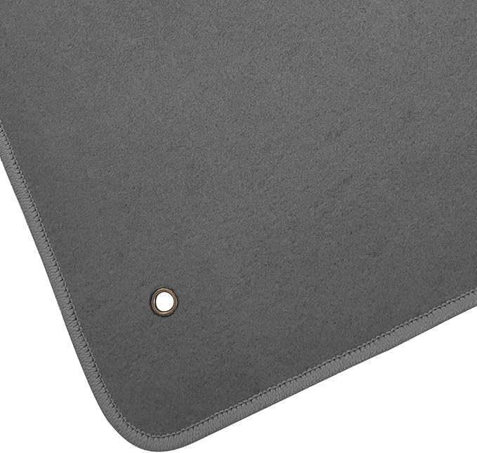 IKON MOTORSPORTS, Floor Mat Compatible with 2008-2015 Chevrolet Cruze, 2016 Cruze Limited, Factory Fitment Gray/Grey Nylon Front & Rear Car Floor Mats Liner Carpets Replacement 4PCS