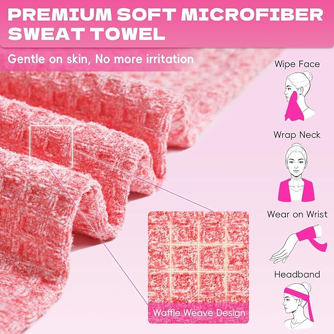 Microfiber Gym Towels for Showering Working Out Quick Dry Negative ions Large Middle Small Sizes Lightweight Gym Towel for Men Women Tennis Sports Towels for Body Hot Yoga Fitness Essentials